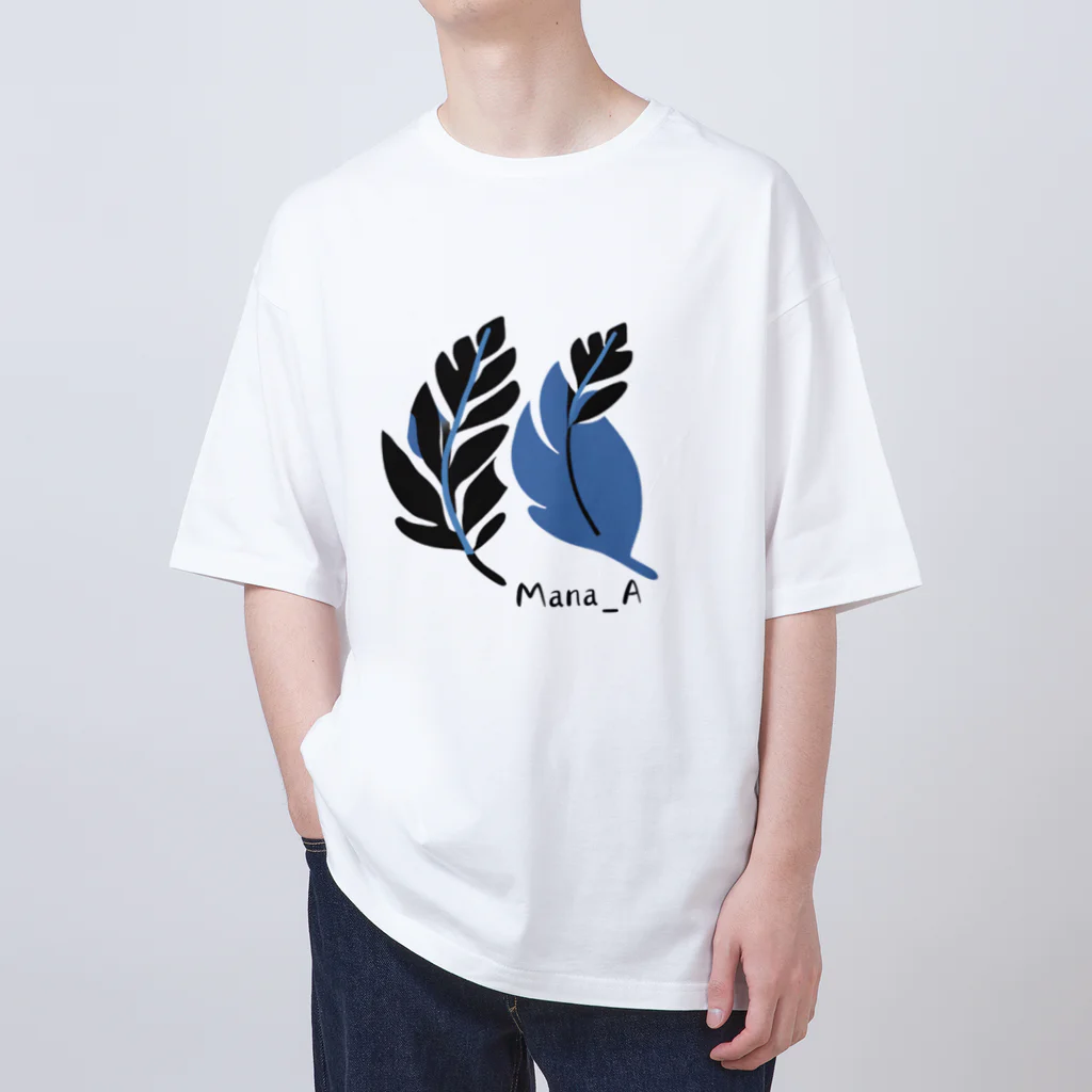 Mana Aのカラフル熱帯植物 オーバーサイズTシャツ