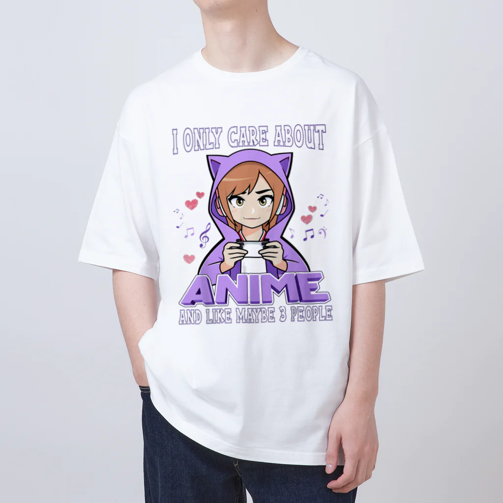 World_Teesのアニメガール - アニメと多分3人くらいしか興味がない オーバーサイズTシャツ