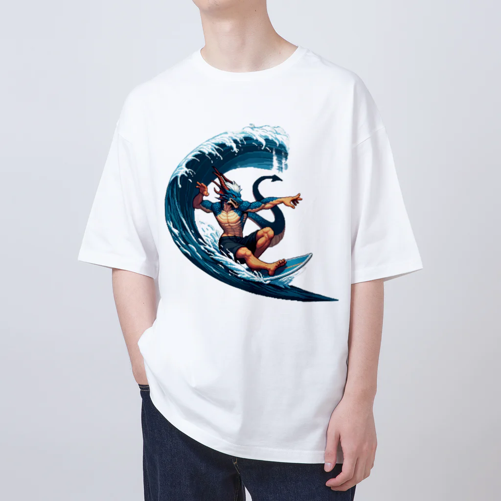 Isekai_animal_manの夏だ！ドラゴンもサーフィンだ Oversized T-Shirt