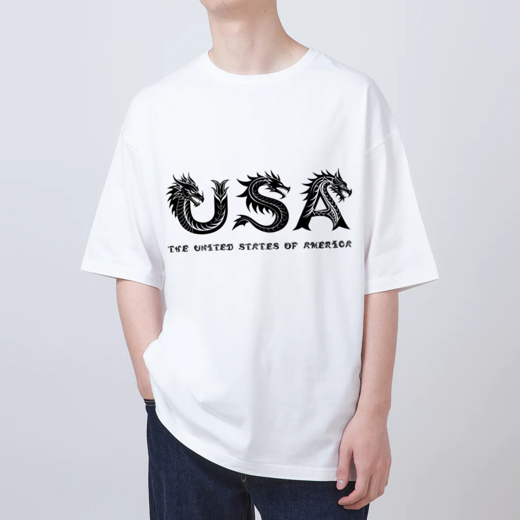 AwagoModeのUSA (The United States of America) Type1 (10) オーバーサイズTシャツ