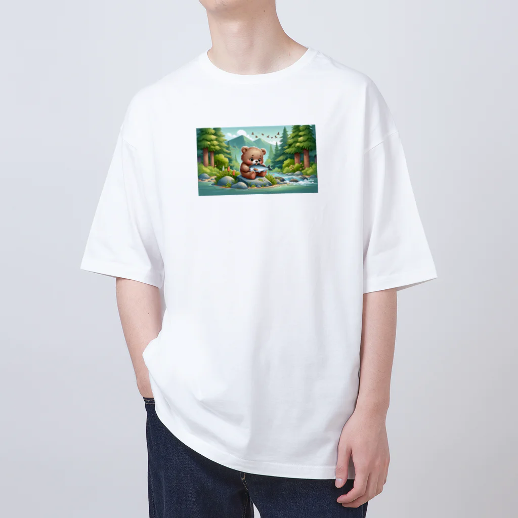 りおりるんの小熊 Oversized T-Shirt