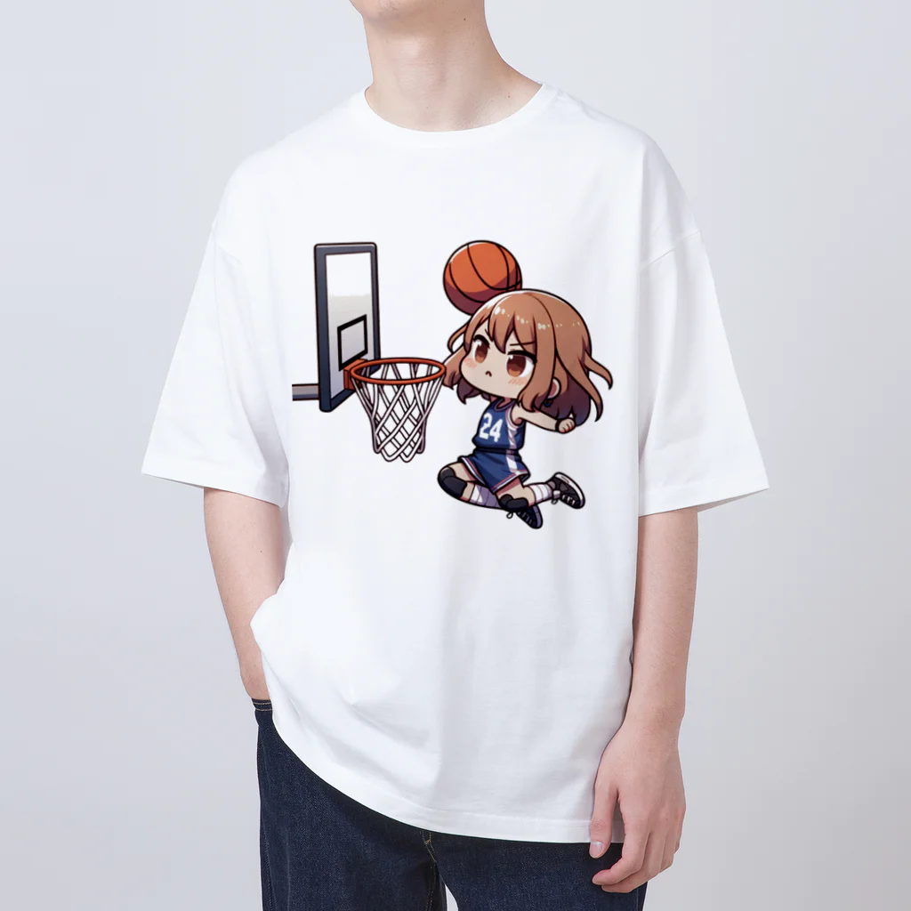 チェリモヤのガールズバスケット 04 オーバーサイズTシャツ