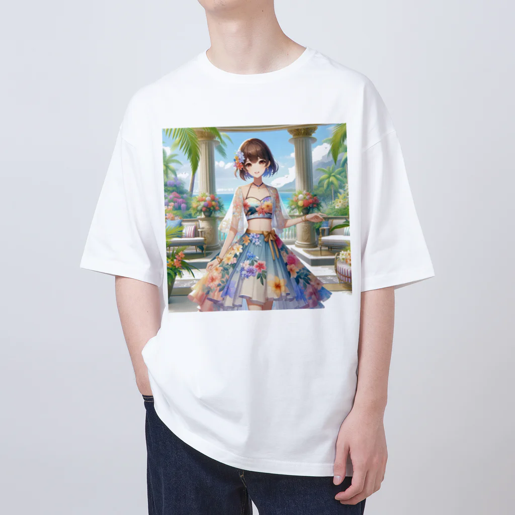 かるるんショップの夏と南国と休日と Oversized T-Shirt