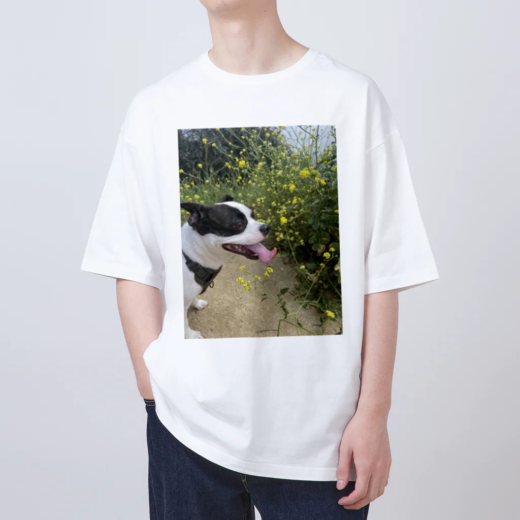 Funniestdogpuddingのおもしろ犬ハイキング Oversized T-Shirt