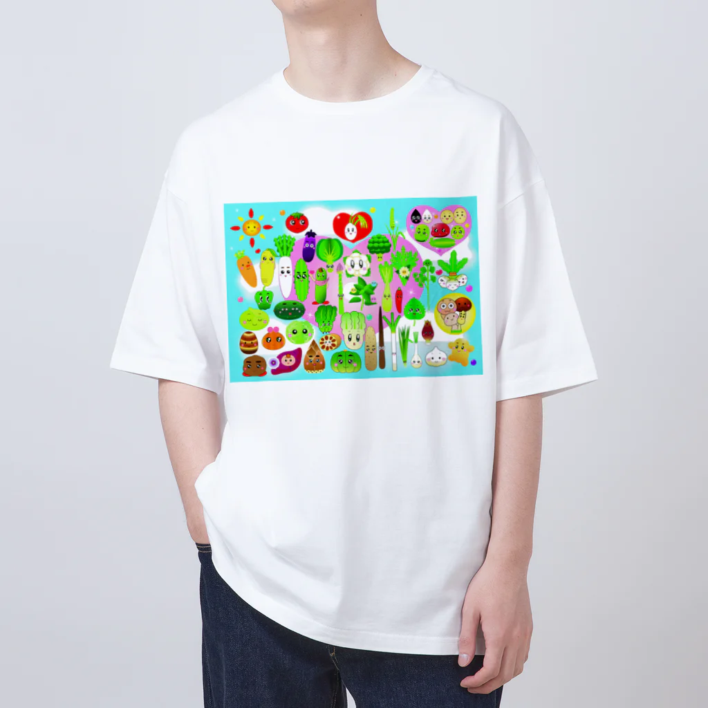 Noriko.lのお野菜オールスターズ Oversized T-Shirt