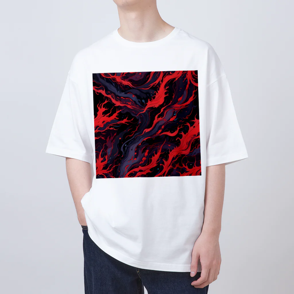 AI Fantasy Art Shopのart of fire① オーバーサイズTシャツ