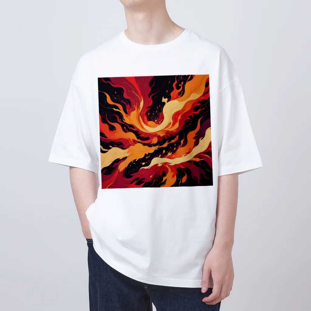 AI Fantasy Art Shopのart of fire② Oversized T-Shirt