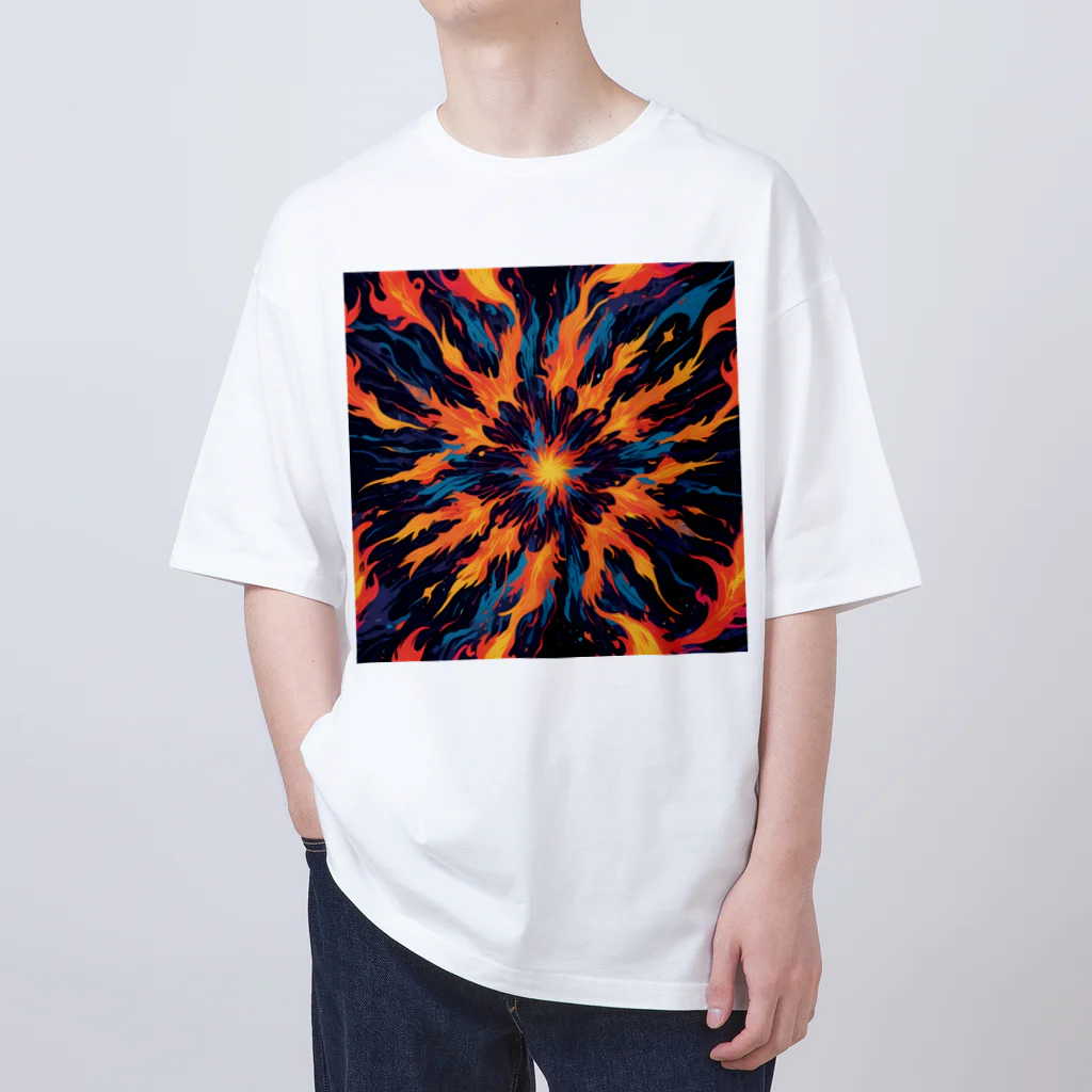 AI Fantasy Art Shopのart of fire⑤ Oversized T-Shirt