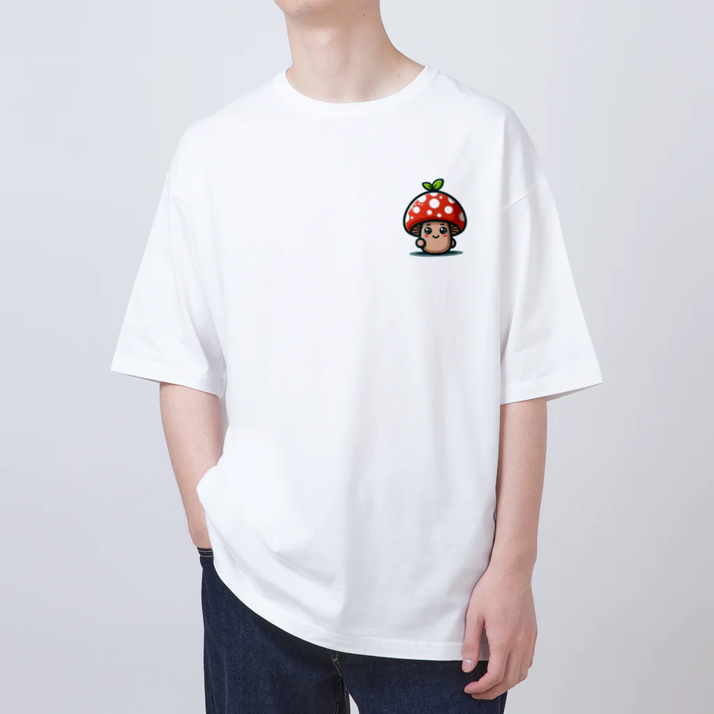 かわいいキノコくん🍄のかわいいキノコくん🍄 オーバーサイズTシャツ