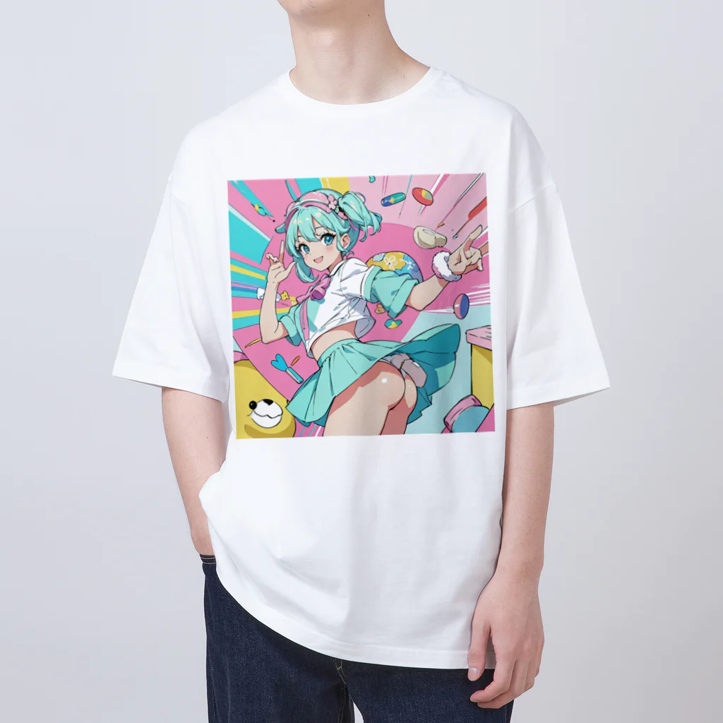 yozoraniyumeoの魔法スイーツ少女 Oversized T-Shirt