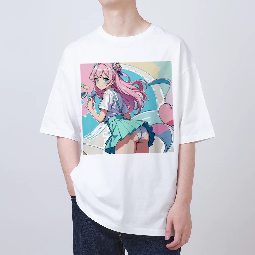 yozoraniyumeoの魔法メイク少女 Oversized T-Shirt