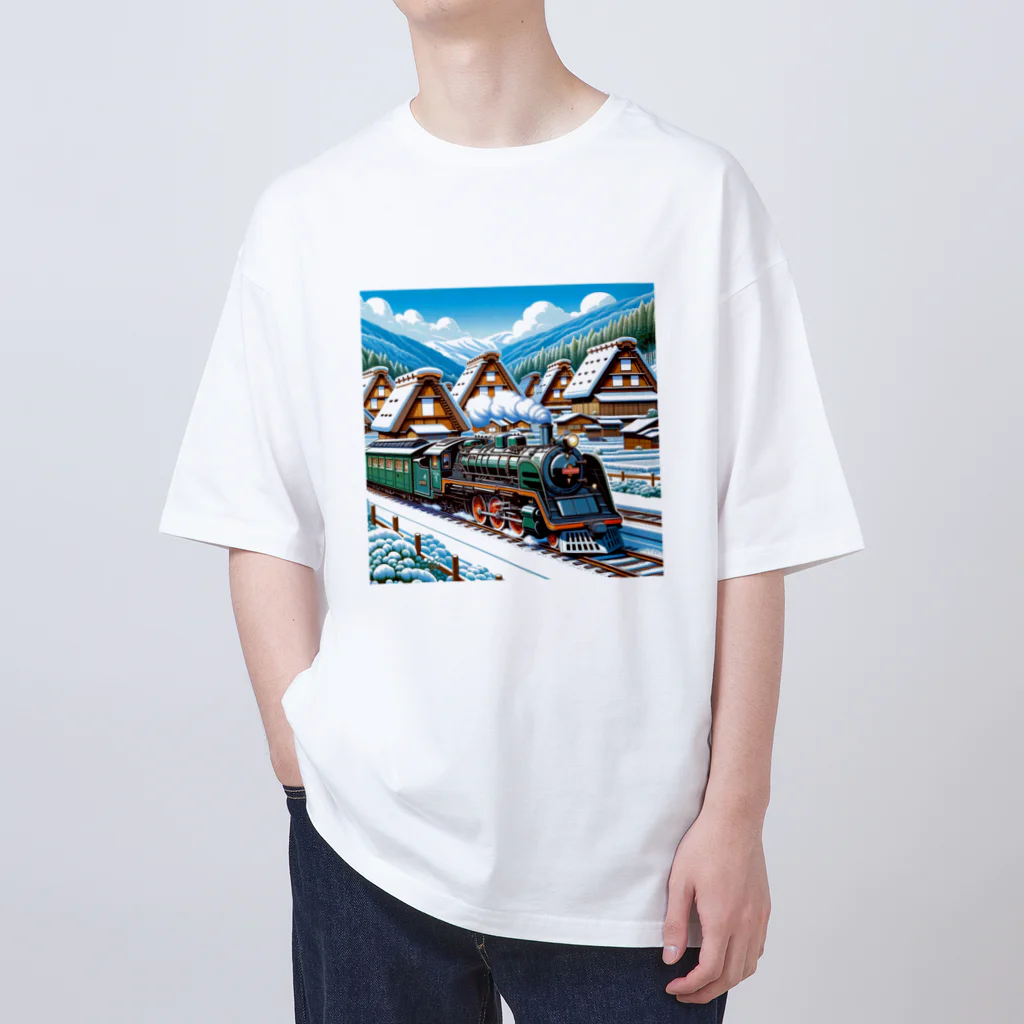 チェリモヤの機関車が日本を走る Oversized T-Shirt