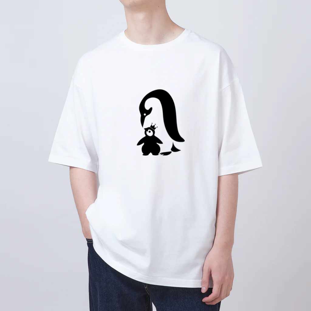 U-roco440のPenguin-love ver2 オーバーサイズTシャツ