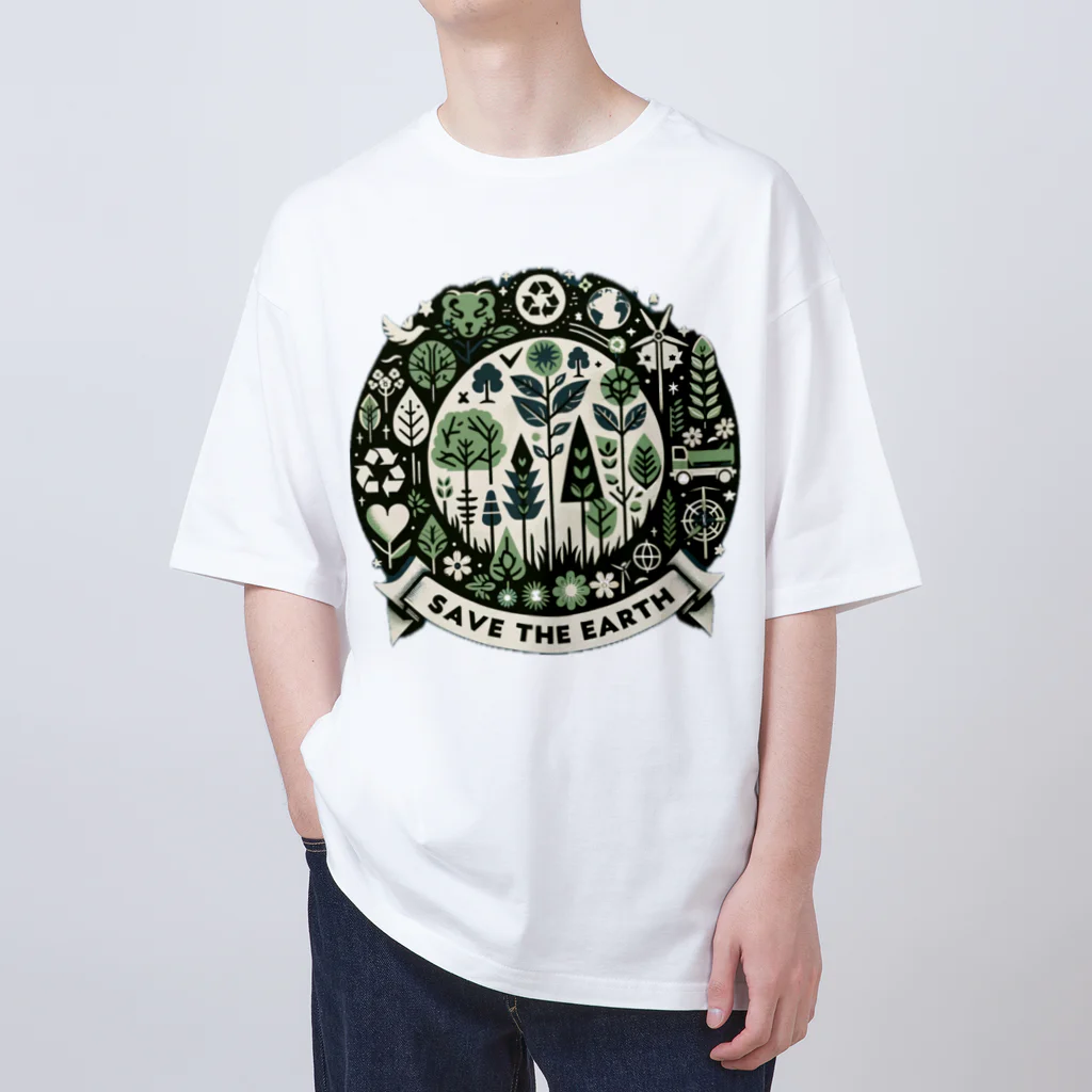 tau18のSAVE THE EARTH Oversized T-Shirt