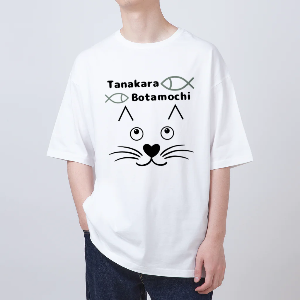 Crapuraの棚からぼたもちCat Oversized T-Shirt