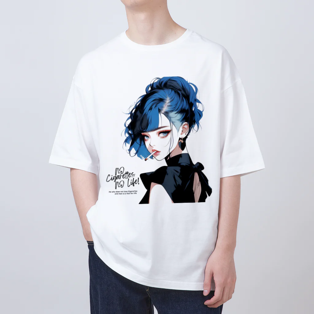 KUSUZINIA'S SHOPのSmoking Lady (Ver.2) Oversized T-Shirt