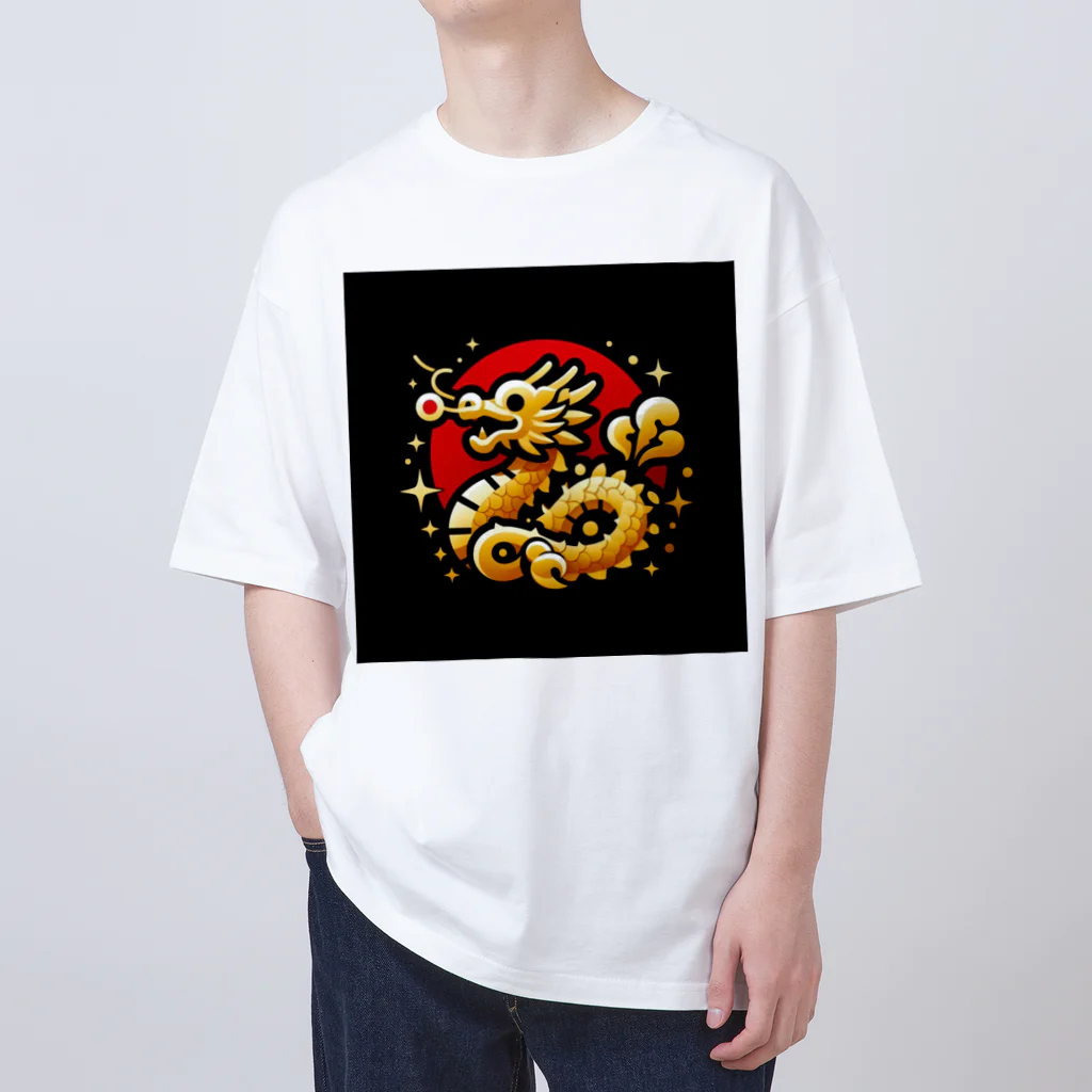 幸福龍神の幸運を呼ぶ金龍ちゃん🐉 Oversized T-Shirt