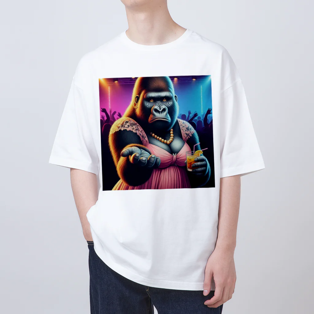 kellustratorのキャバゴリラ2 Oversized T-Shirt