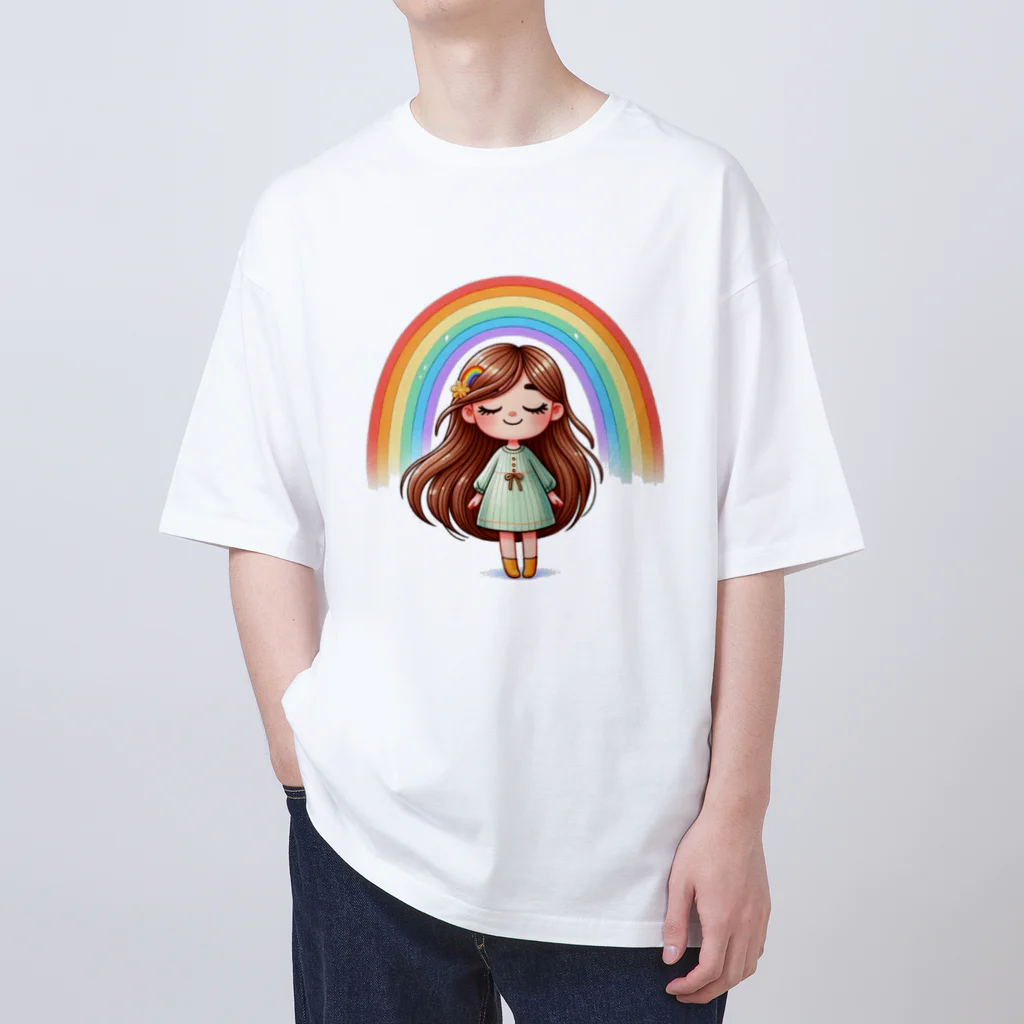 いおかんショップのHappyGirl オーバーサイズTシャツ