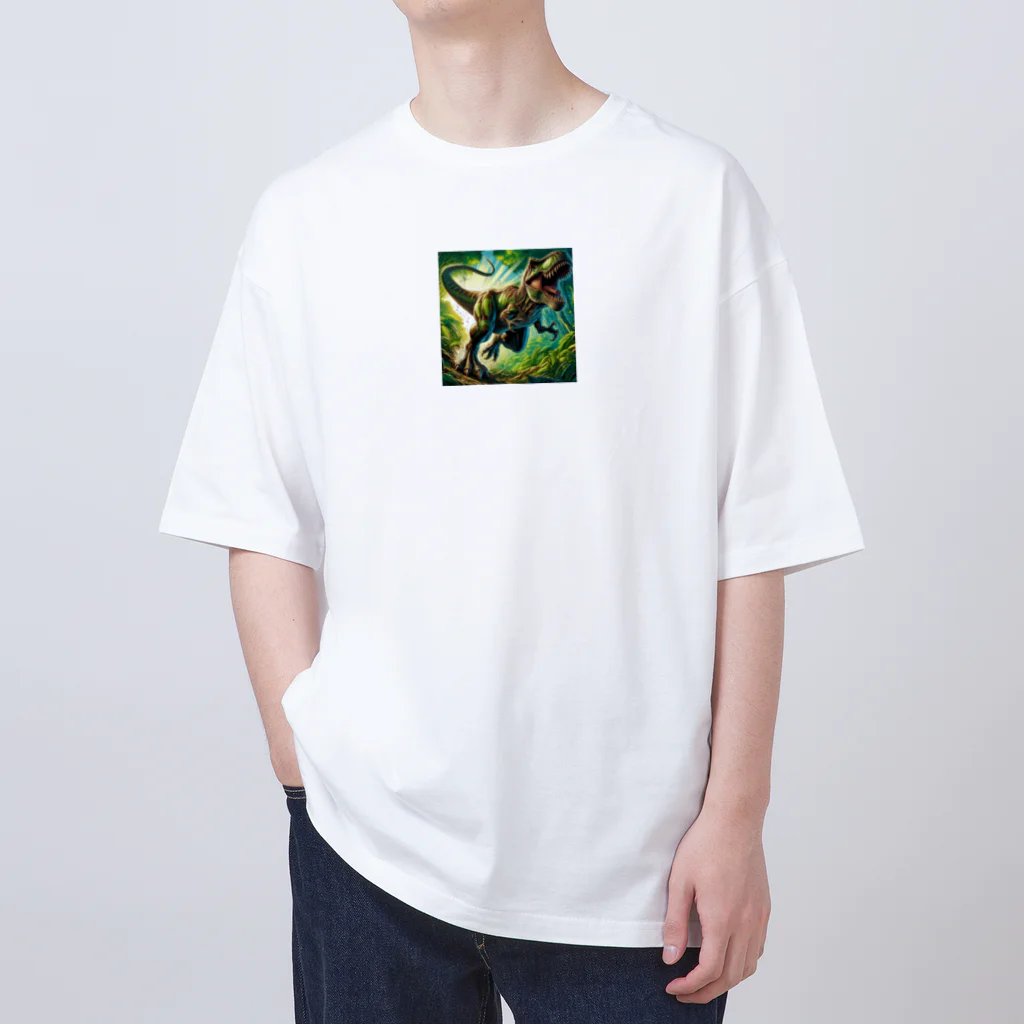 dinosaur_brothersのりあるティラノ① Oversized T-Shirt