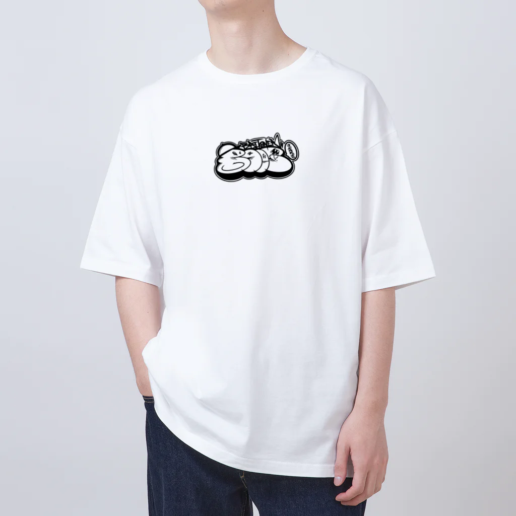 BAITONER HOUSEの モノクロスローアップ オーバーサイズTシャツ