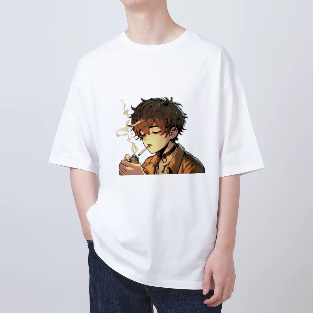 UnderpopSのタバコを吸う少年 Oversized T-Shirt