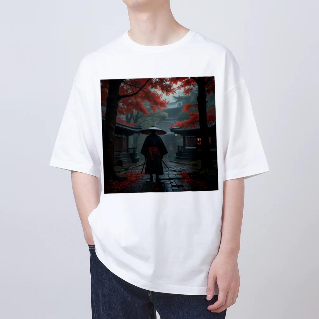 中村マコトの雨の中の侍 Oversized T-Shirt