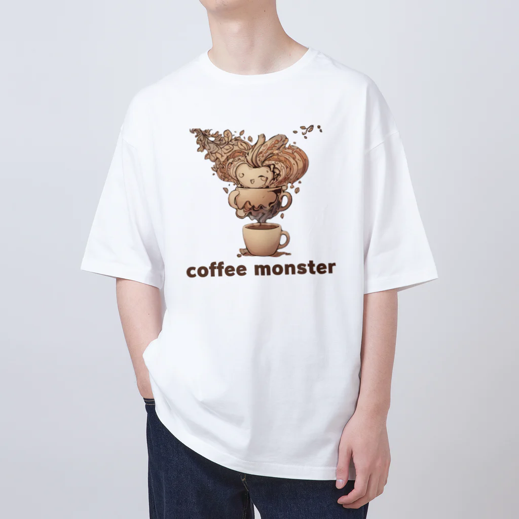 leisurely_lifeのcoffee monster Bourbon Oversized T-Shirt