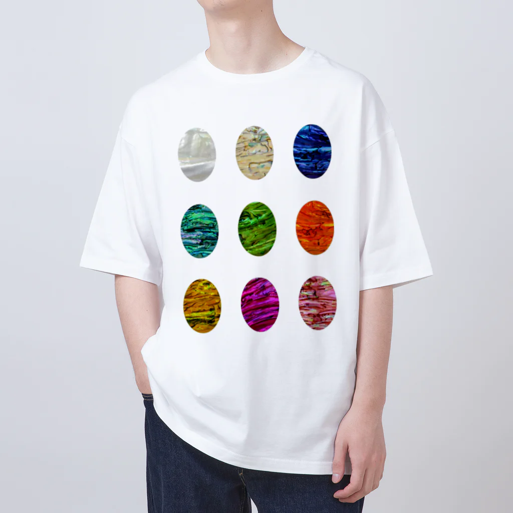 yurisacinの迷彩柄（１３)　縦 オーバーサイズTシャツ