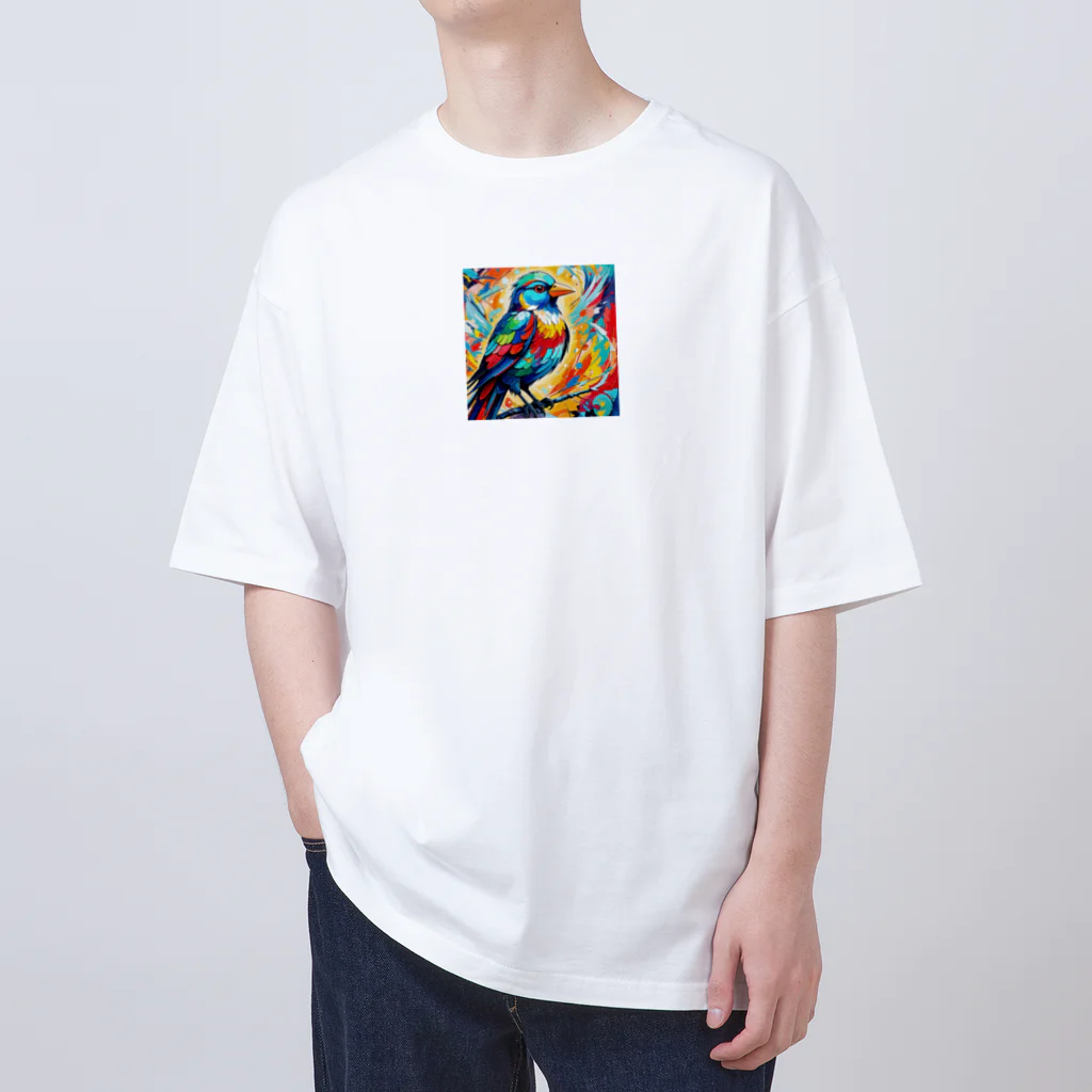 Hachi_Hachi_888のシマエナガ Oversized T-Shirt