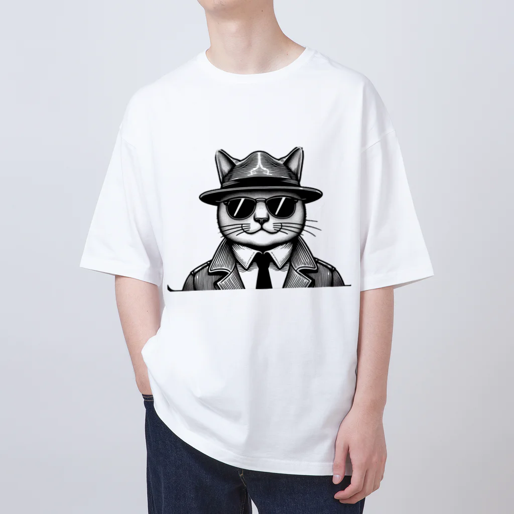 age3mのネコだぜ！ブルースマンだぜ！！ Oversized T-Shirt