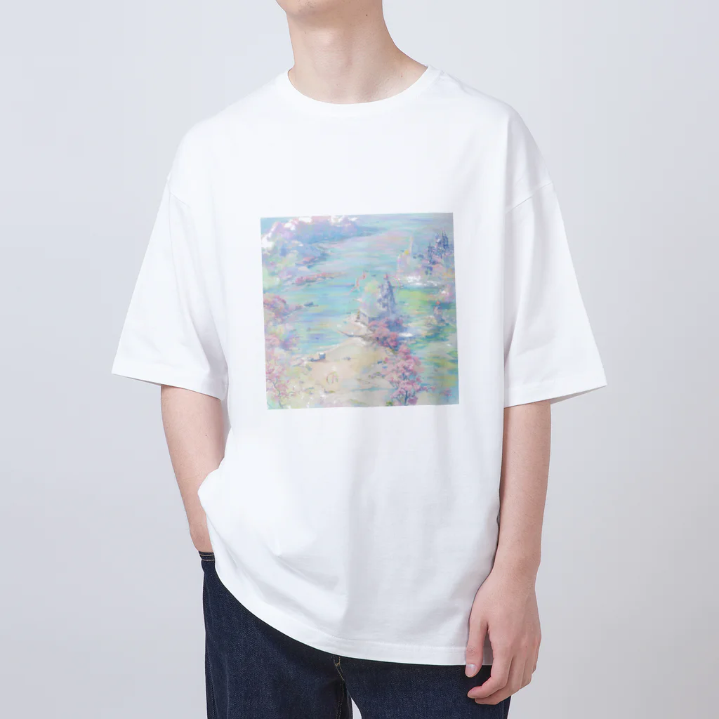 幻想世界のイーハトーブの幻風景 Oversized T-Shirt