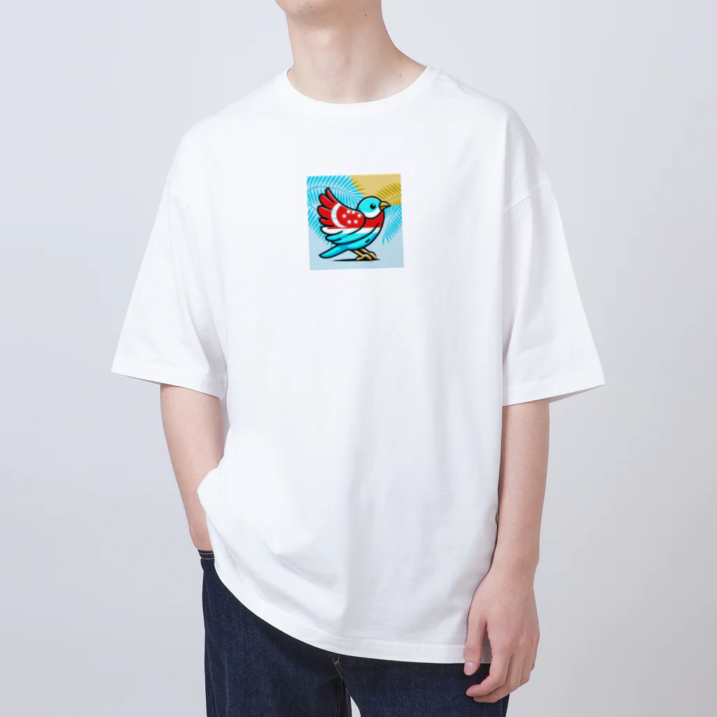 bugisショップの煌めくトロピカルバード🐦️ Oversized T-Shirt