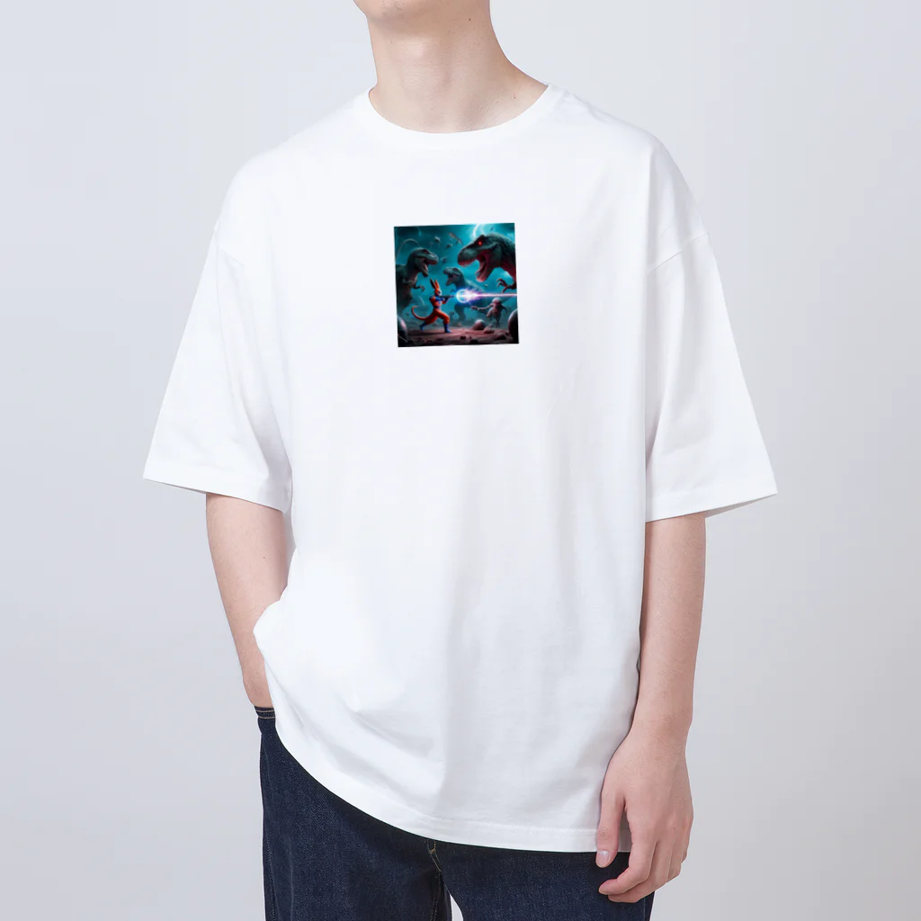 OTIRUBUTUBUTUの悟空がびゅん Oversized T-Shirt