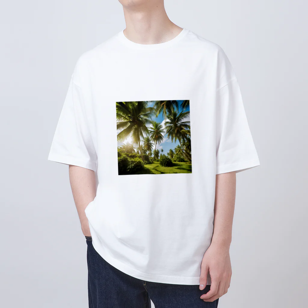 小﨑玲果のココナッツツリーTシャツ Oversized T-Shirt