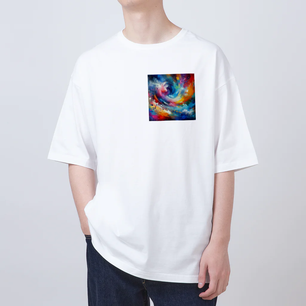 8kn356231のアート オーバーサイズTシャツ