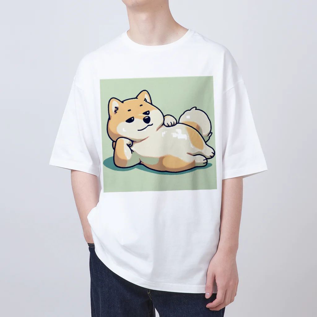 aikuの海外風ダラダラわんちゃん Oversized T-Shirt
