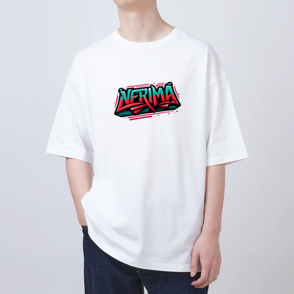 ore-journalのHipHopのグラフィティのロゴ「NERIMA(練馬)」 Oversized T-Shirt