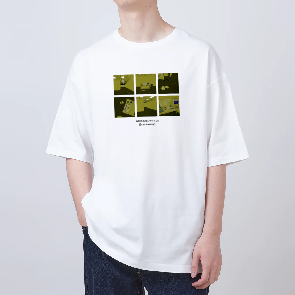 akupunyagaramのANJING INC. MERCH / Pixelated version Oversized T-Shirt