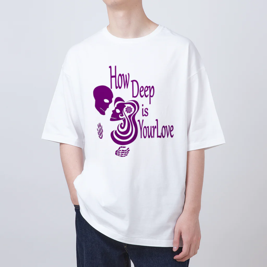 『NG （Niche・Gate）』ニッチゲート-- IN SUZURIのHow Deep Is Your Love(紫)  Oversized T-Shirt