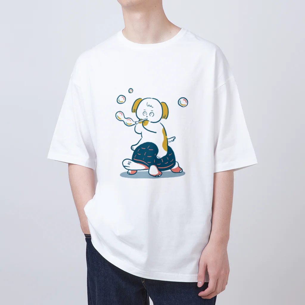 nenneのイヌ - シャボン玉 Oversized T-Shirt