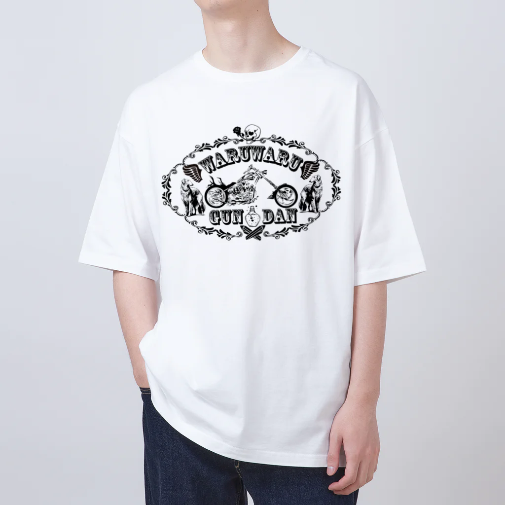 Aduemonのワルワル軍団（白地&淡色） オーバーサイズTシャツ