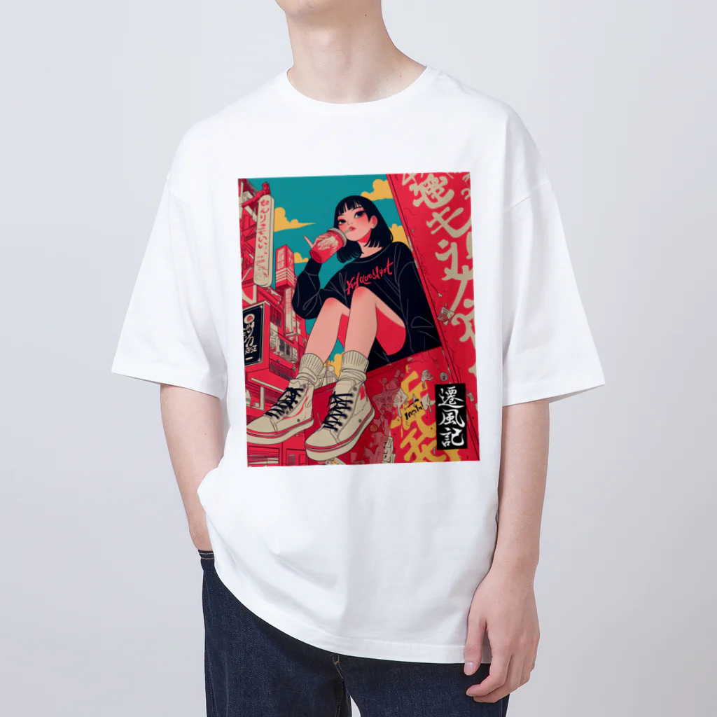 遷風記（せんぷうき）の遷風記「アーバン・オアシス」  Oversized T-Shirt