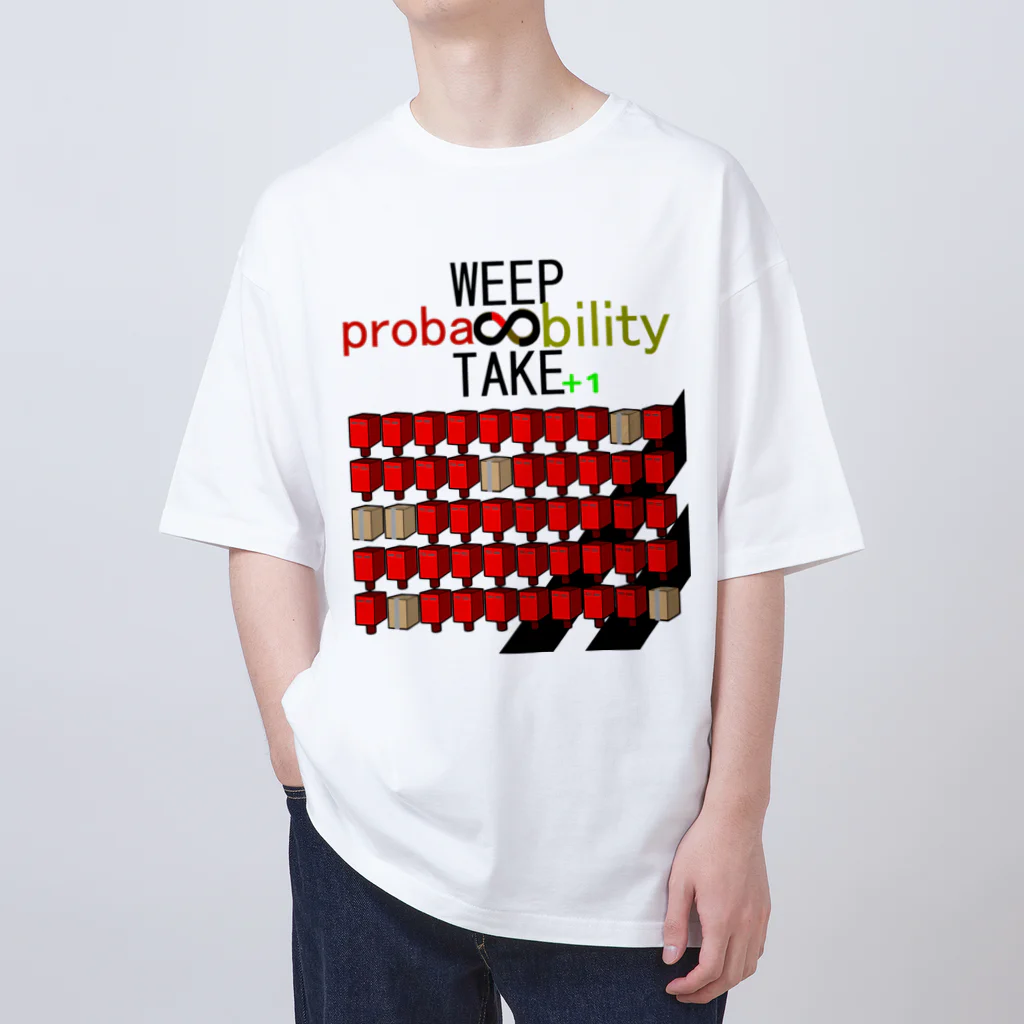 HADAKAGEKKO(WEEP＆TAKE)のWEEP＆TAKE probability オーバーサイズTシャツ