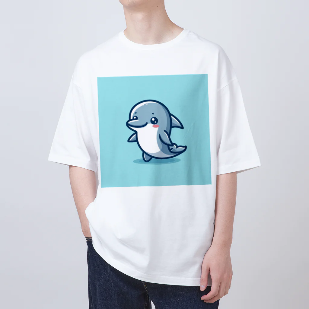 mh03のイルカのルカちゃん オーバーサイズTシャツ