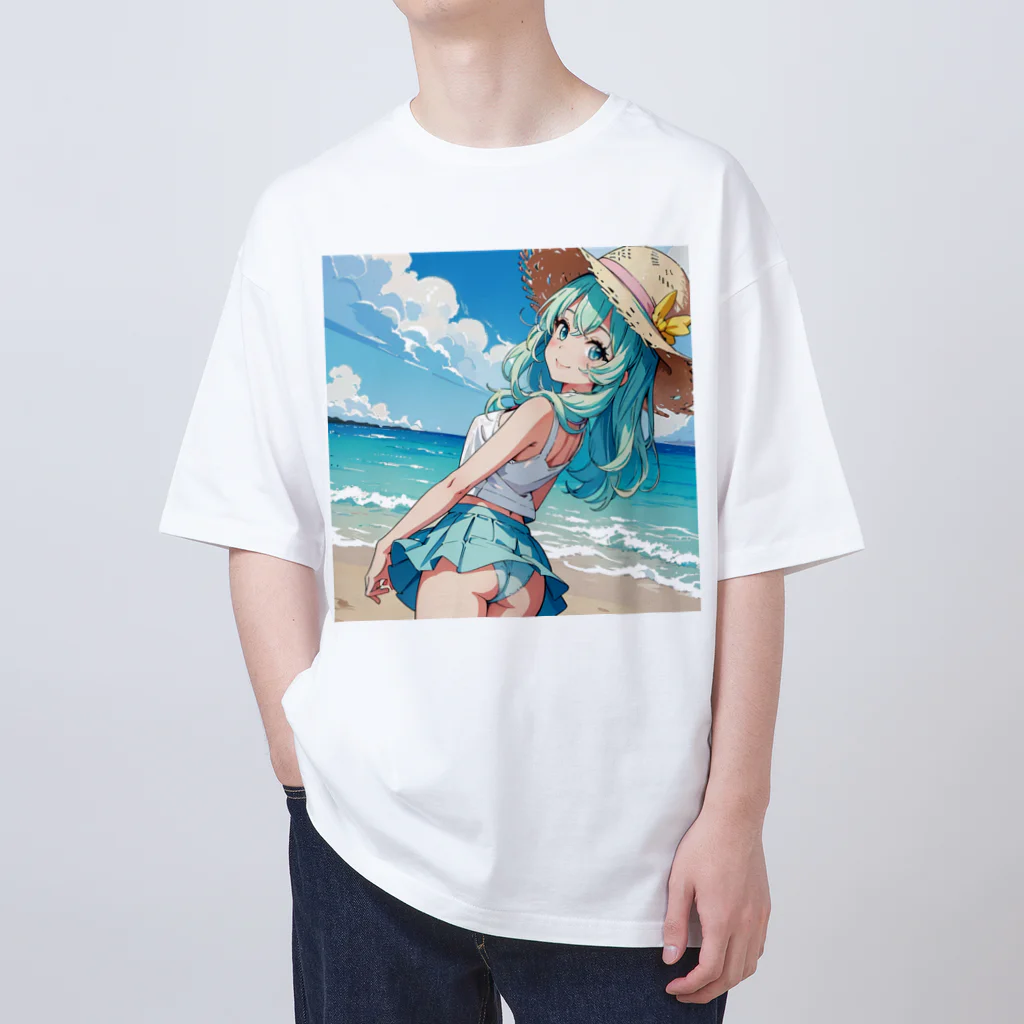 yozoraniyumeoの魔法麦わら少女 Oversized T-Shirt