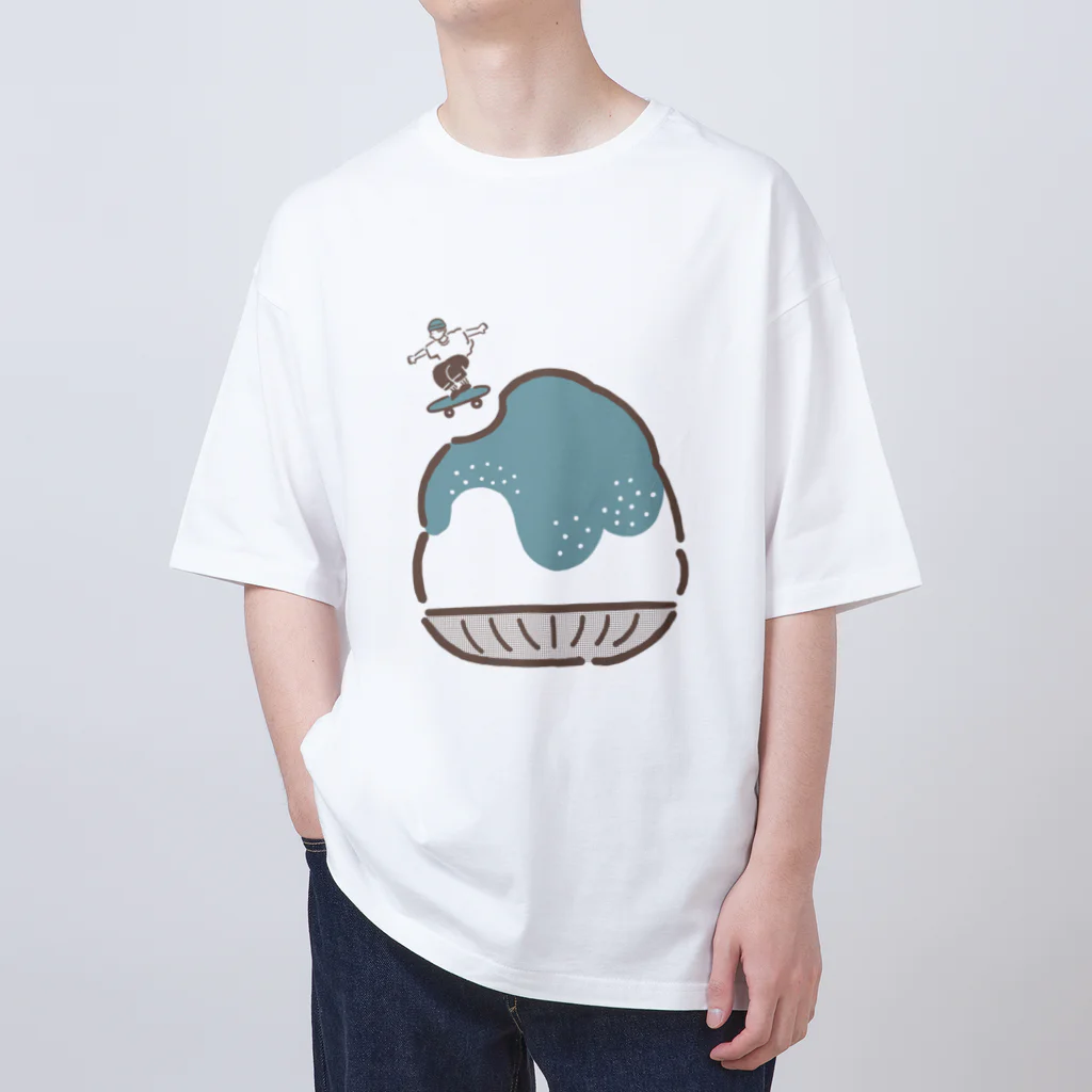 ぴー助（さいとうぴー）のトケナイカキゴオリ～チョコミント～ オーバーサイズTシャツ