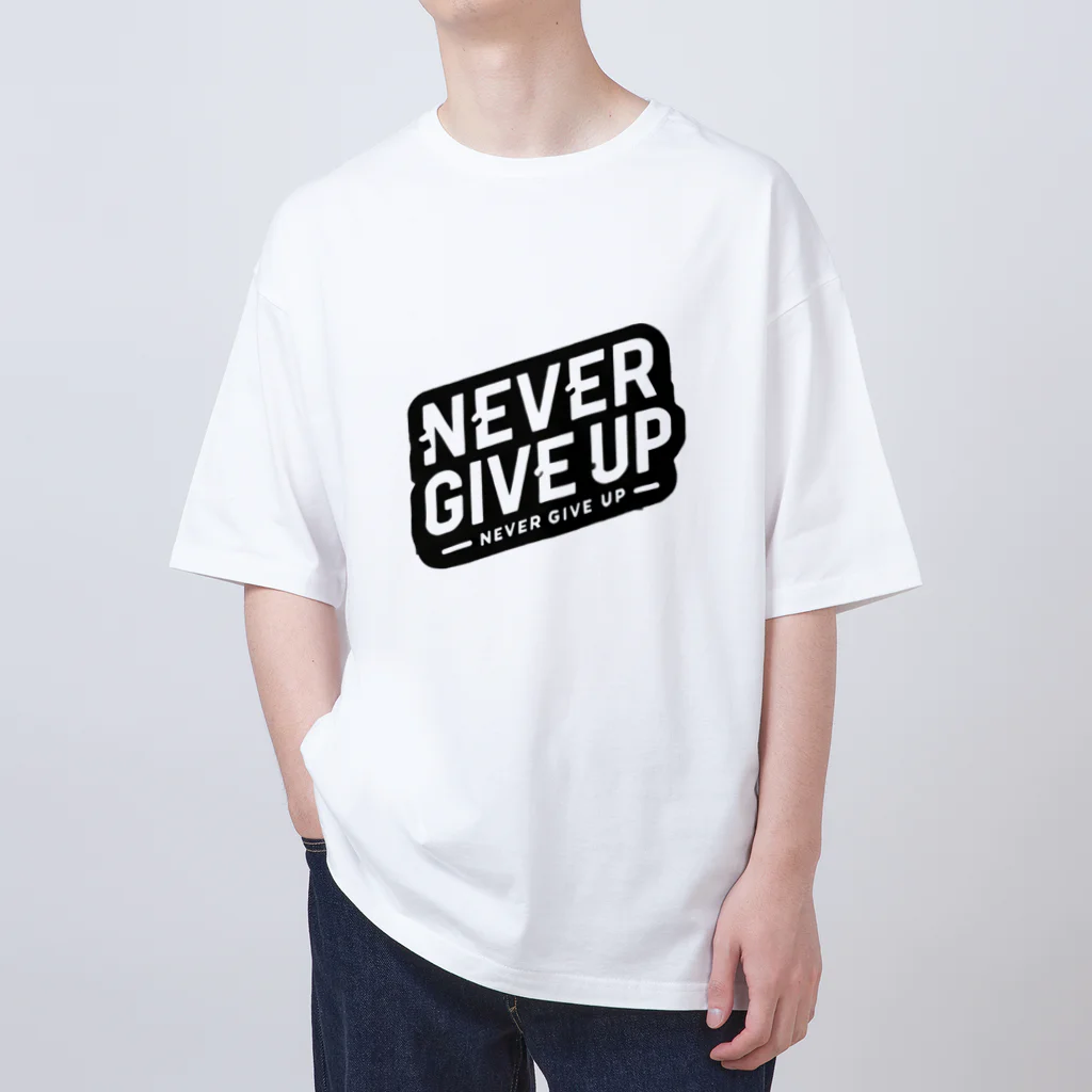 NORI＠fujiyamaのNever Give Up Oversized T-Shirt