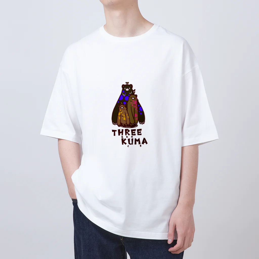 m0n0のTHREE KUMA -あわせくま- オーバーサイズTシャツ