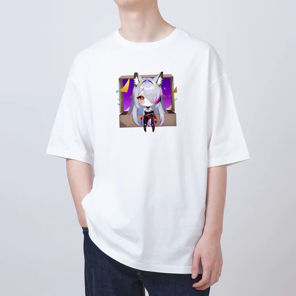 momonekokoの獣耳の女の子 オーバーサイズTシャツ